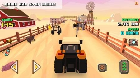 巨大的农场赛车中文版(Blocky Farm Racing)v1.46 安卓版