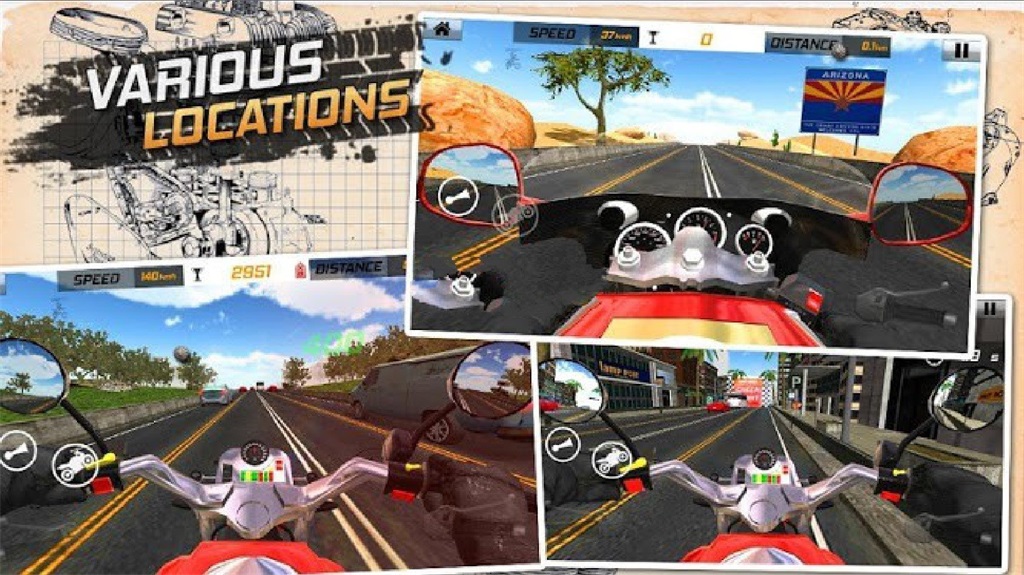 ֹͨ·(Traffic Rider: Highway Race)v1.4 ׿