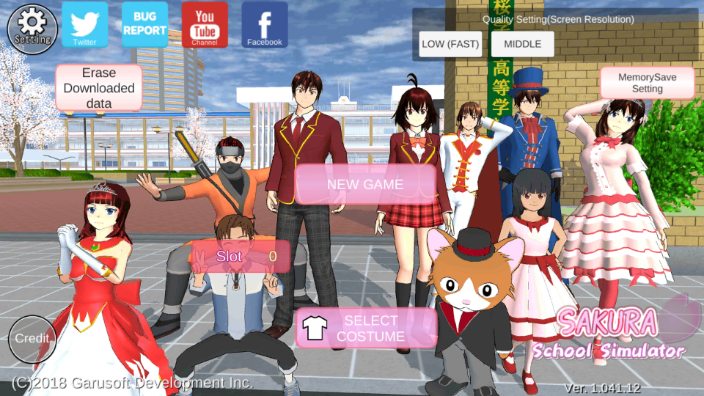 ӣУ԰ģ1.041.12汾ò˵(SAKURA SchoolSimulator)v1.041.12 Ӣİ