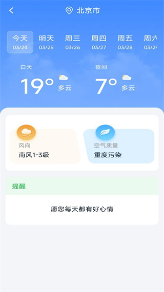 实况天气预报